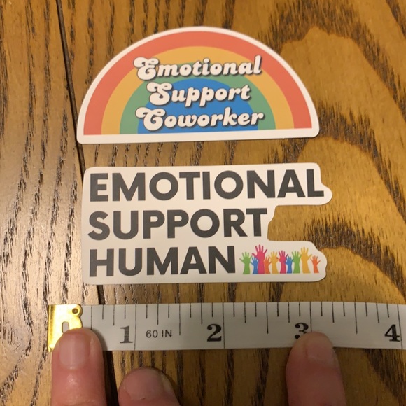 Emotional support coworker /human stickers - Picture 3 of 3